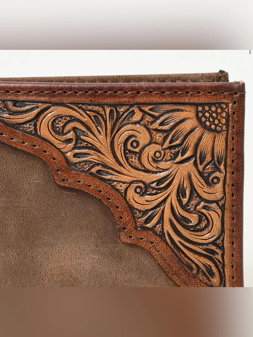 Western Wallet Men's Brown Leather Western-Inspired Wallet